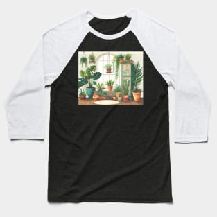 Indoor Garden Oasis - Houseplants by the Window - Indoor Jungle Baseball T-Shirt